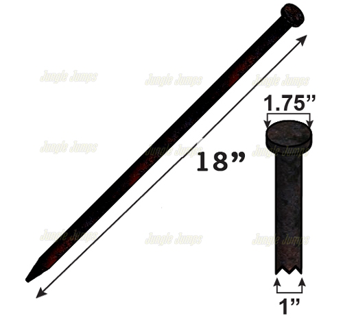 Inflatable 18 x 1 flat head Stakes (Sold with Inflatable Purchase Only) XA-1151 image 4