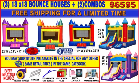 Inflatable 3 Bounce and 2 Combos Special SP08-0125 image 1