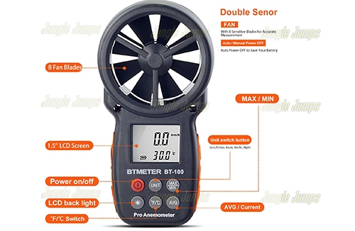 Inflatable Anemometer Wind Speed Meter XA-1155 image 4